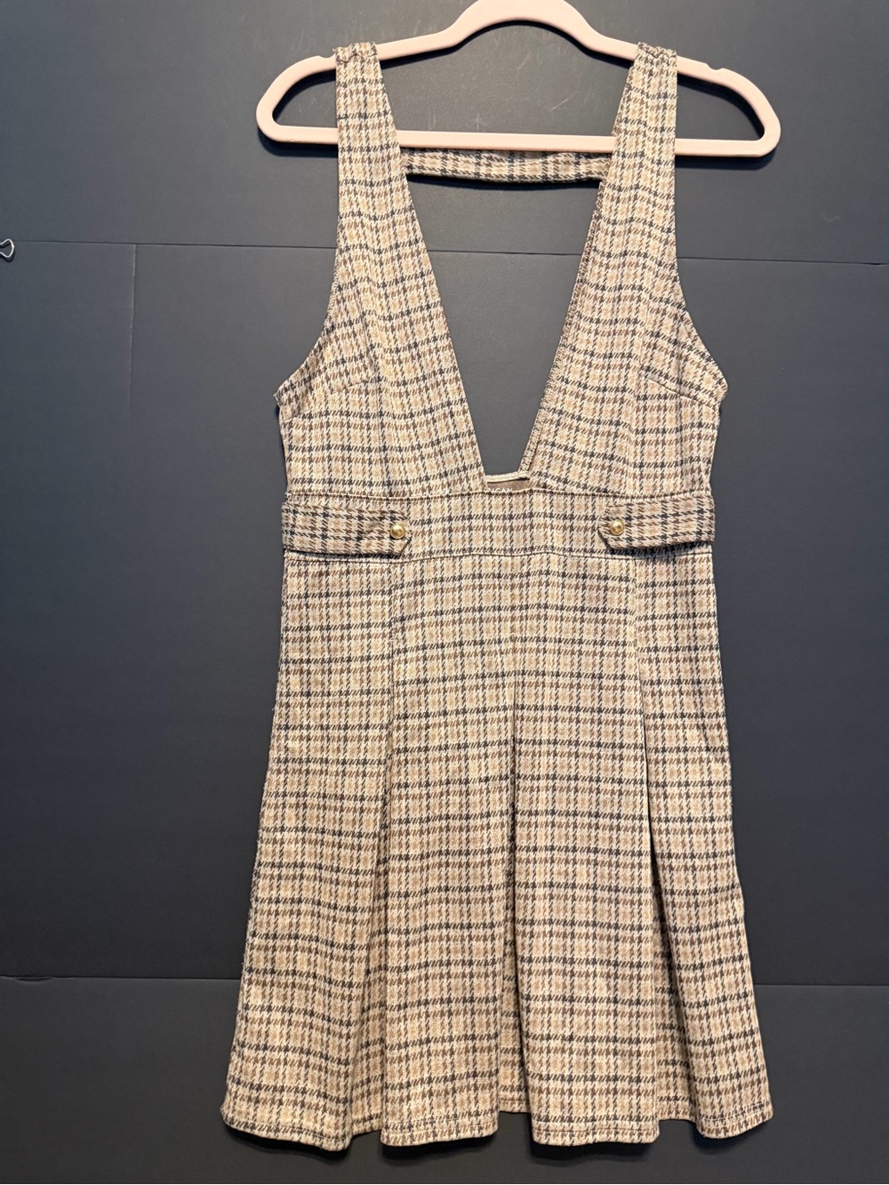 American Eagle Brown Plaid Dress